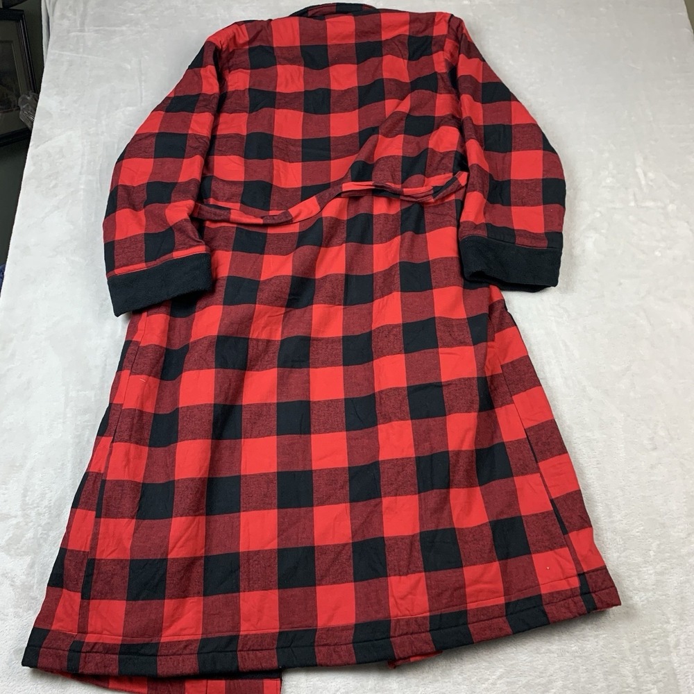 Dixxon Flannel Co Redrum Robe Womens XS/SM Buffalo Plaid Heavy Soft Sleepwear - Picture 7 of 7